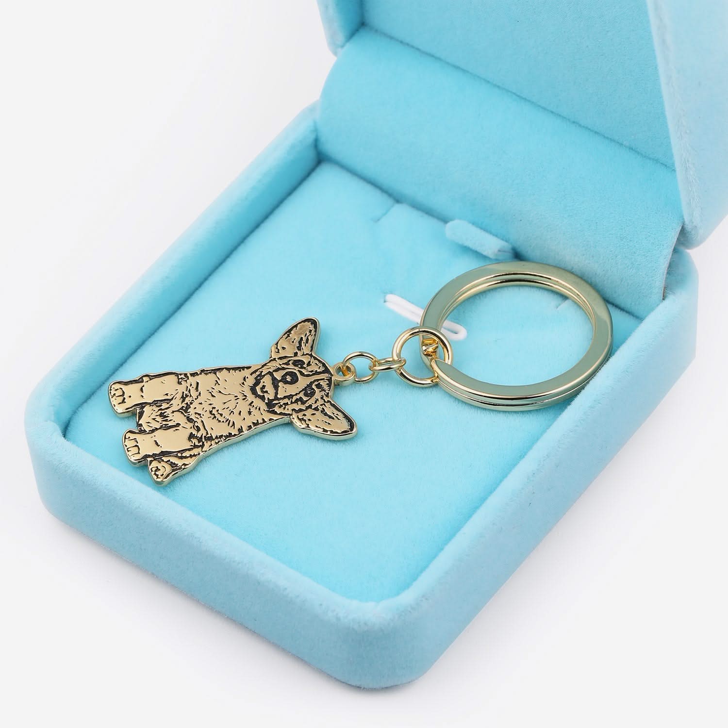 Cut-out pet keychain