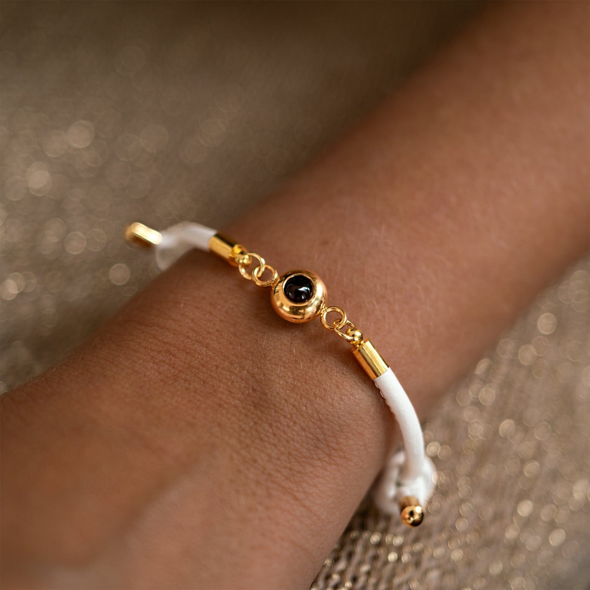 Photo bracelet with your own photo - leather