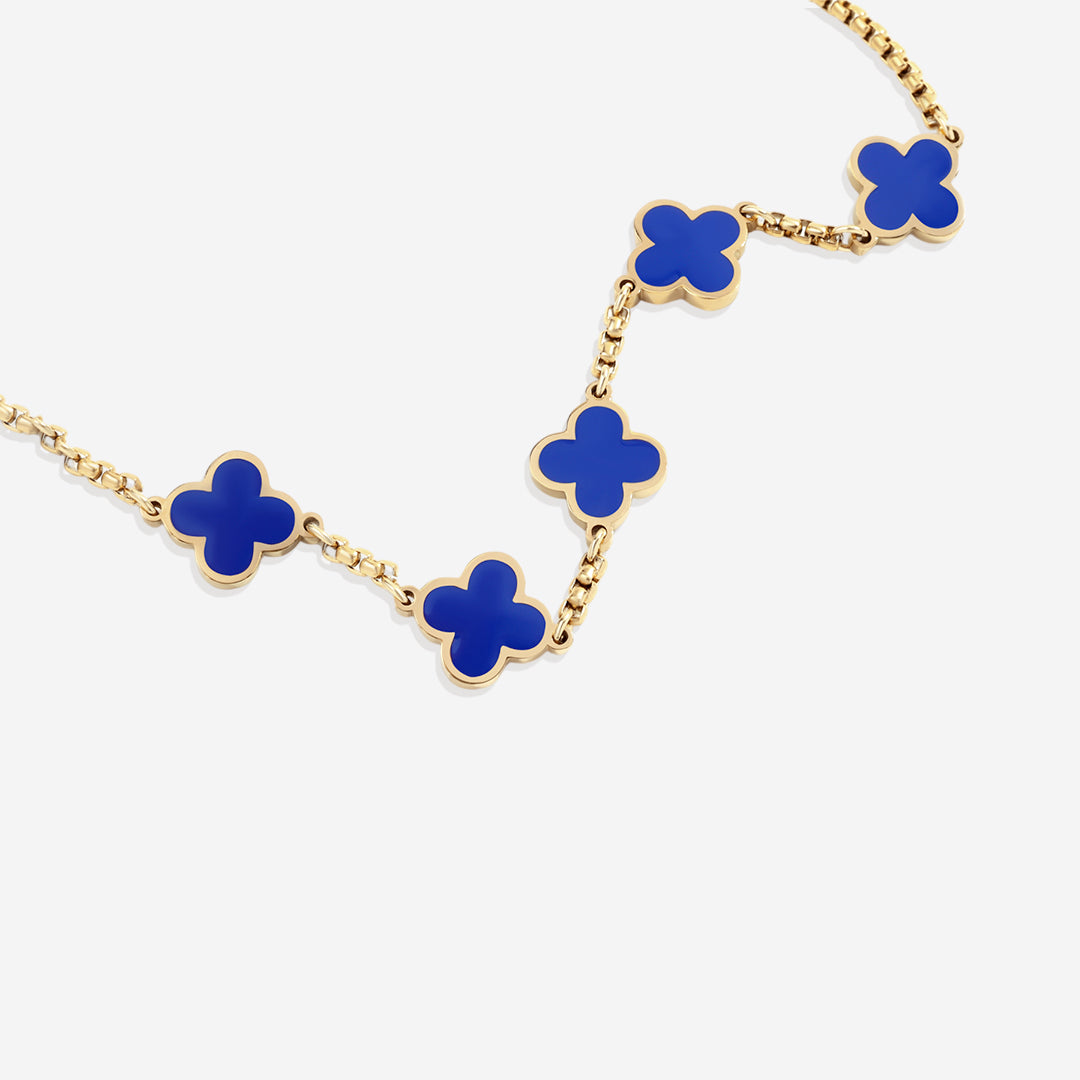 Clover enameled bracelet