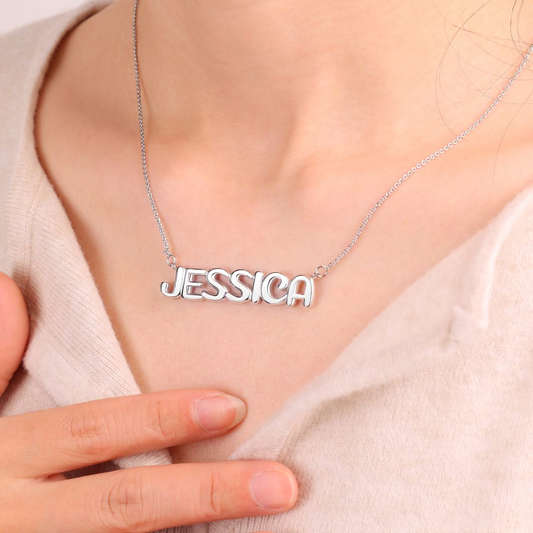 Name and balloon necklace