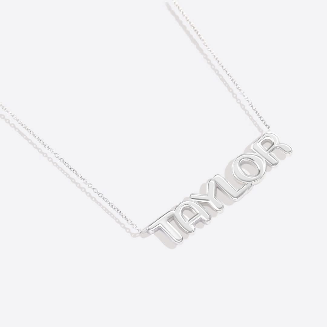 Name and balloon necklace