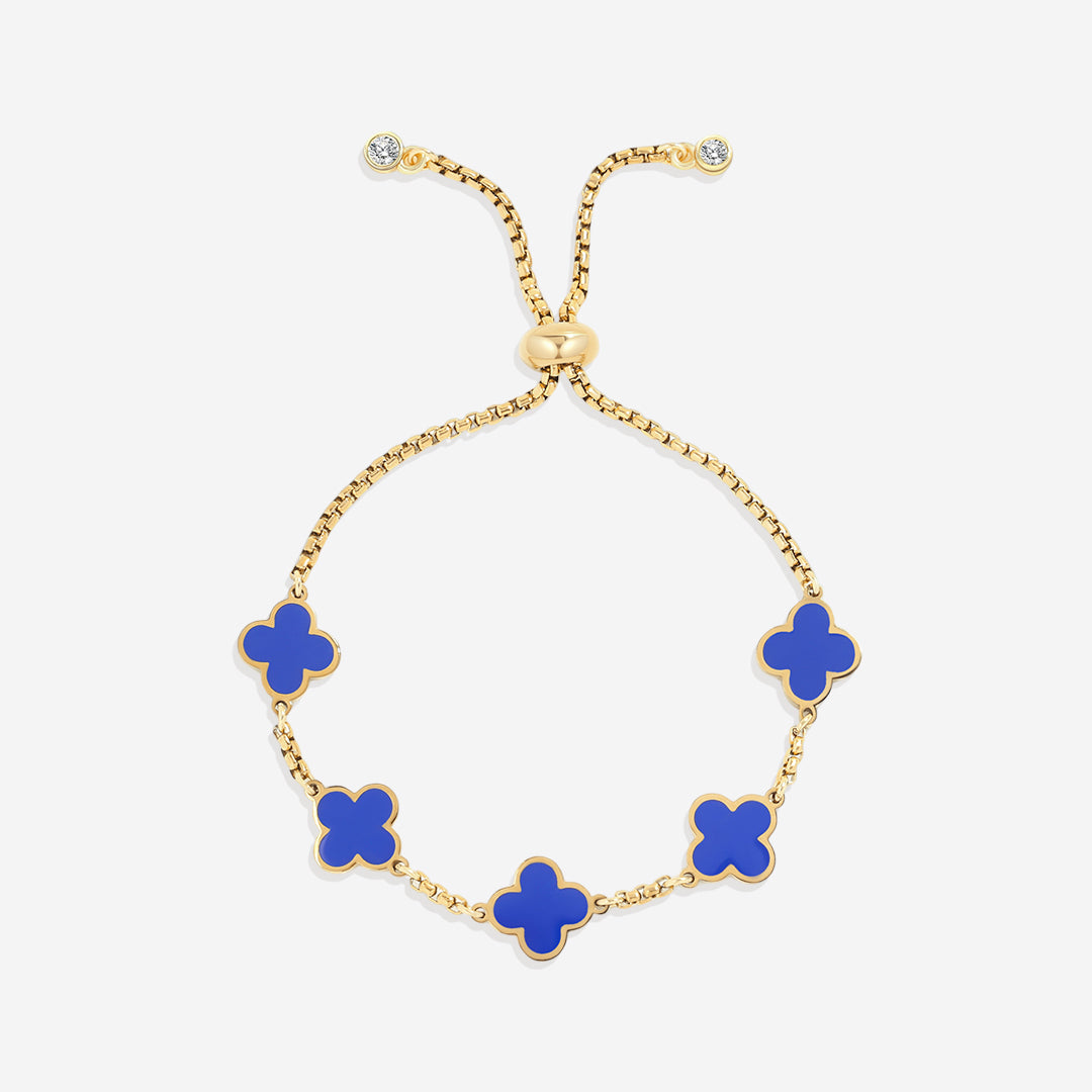 Clover enameled bracelet