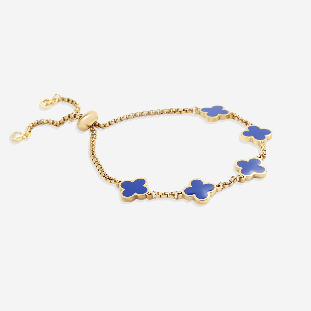 Clover enameled bracelet