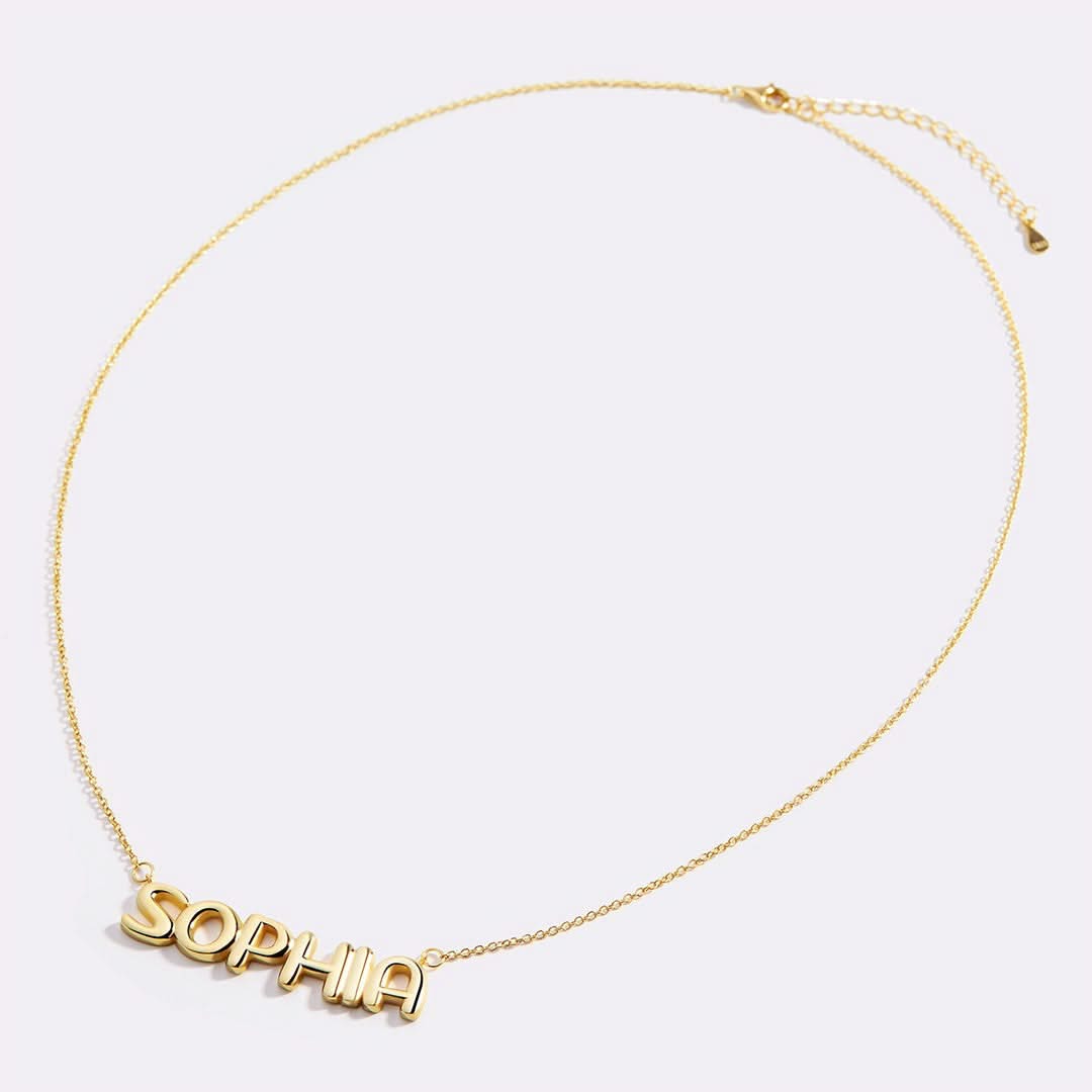 Name and balloon necklace