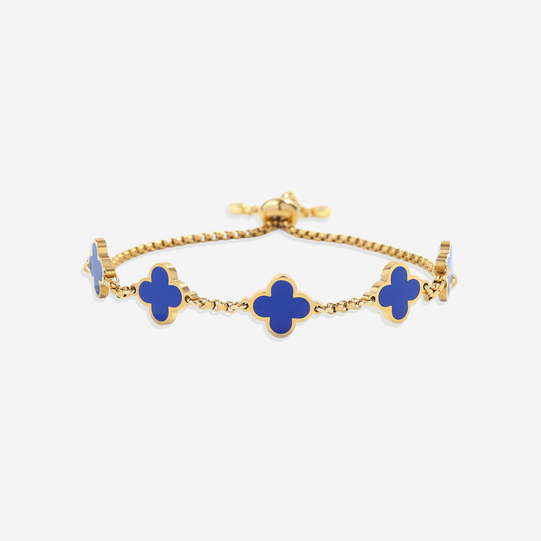 Clover enameled bracelet