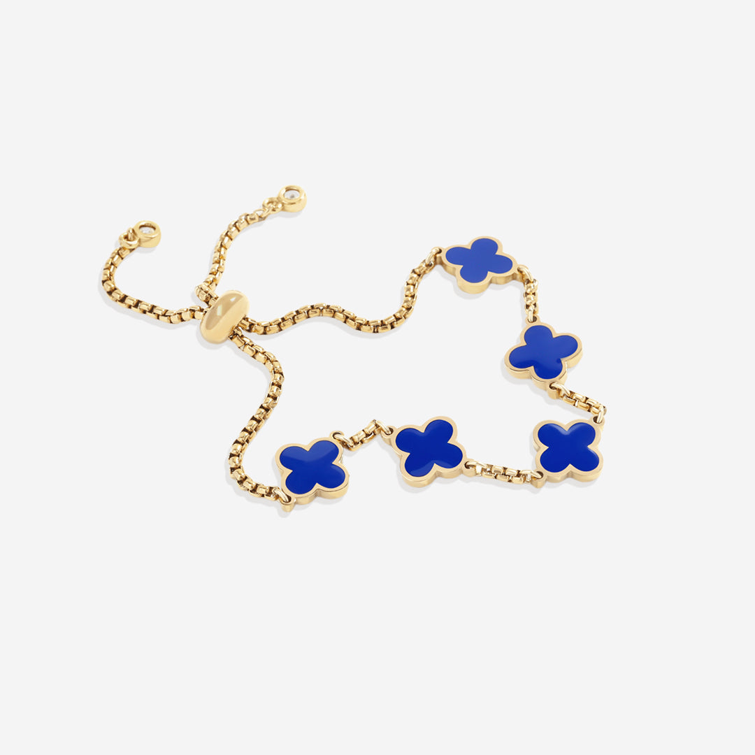 Clover enameled bracelet