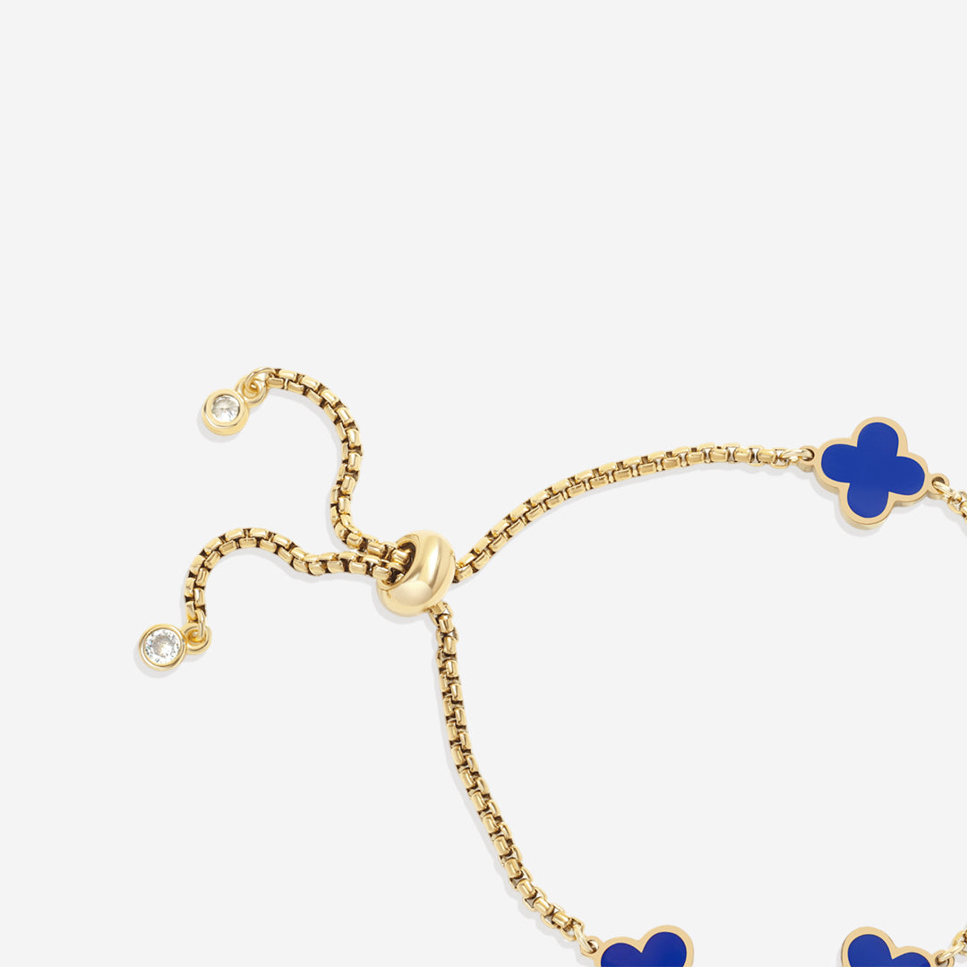 Clover enameled bracelet