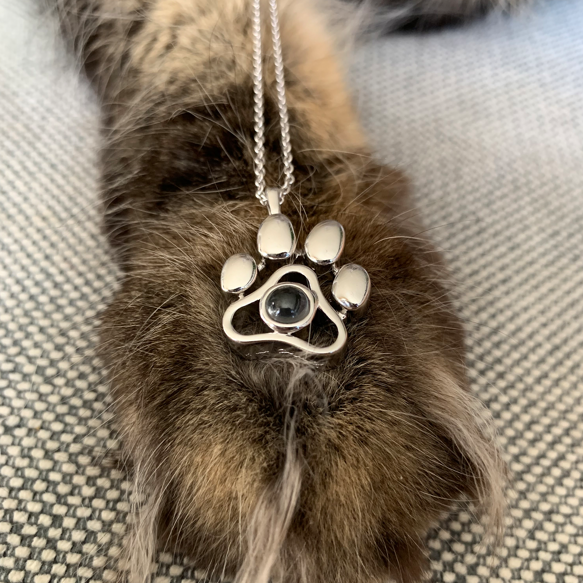 Personalized pet photo necklace