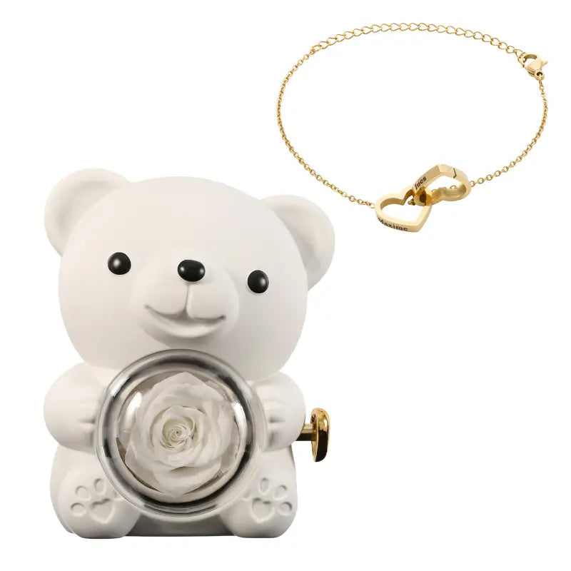 Ours Rose Éternelle with Gravé bracelet