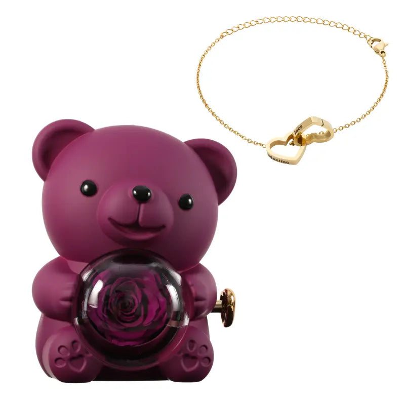Ours Rose Éternelle with Gravé bracelet
