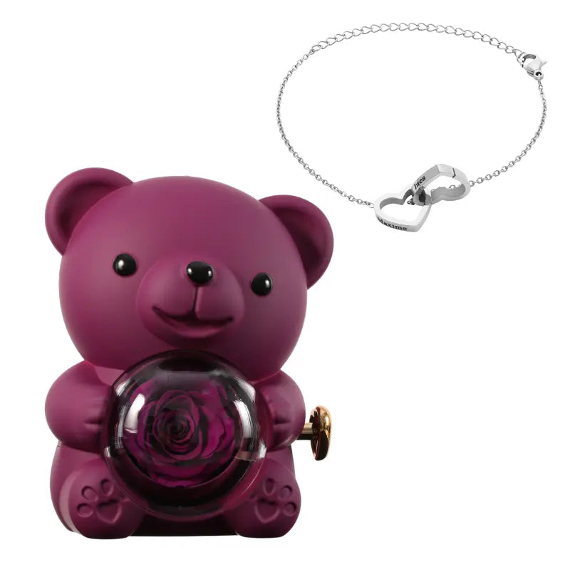 Ours Rose Éternelle with Gravé bracelet