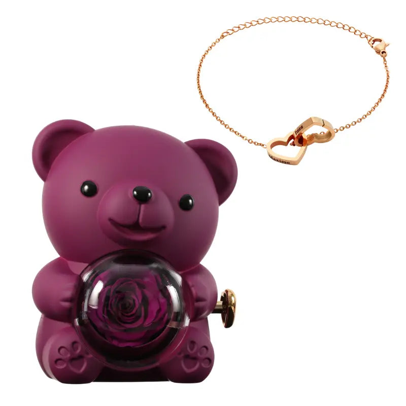 Ours Rose Éternelle with Gravé bracelet