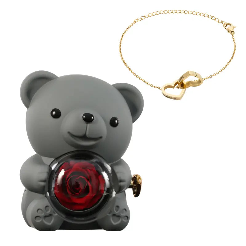 Ours Rose Éternelle with Gravé bracelet