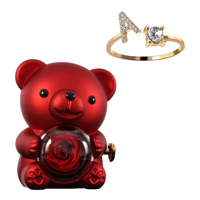 Our Rose Éternelle avec Bague Initiale
