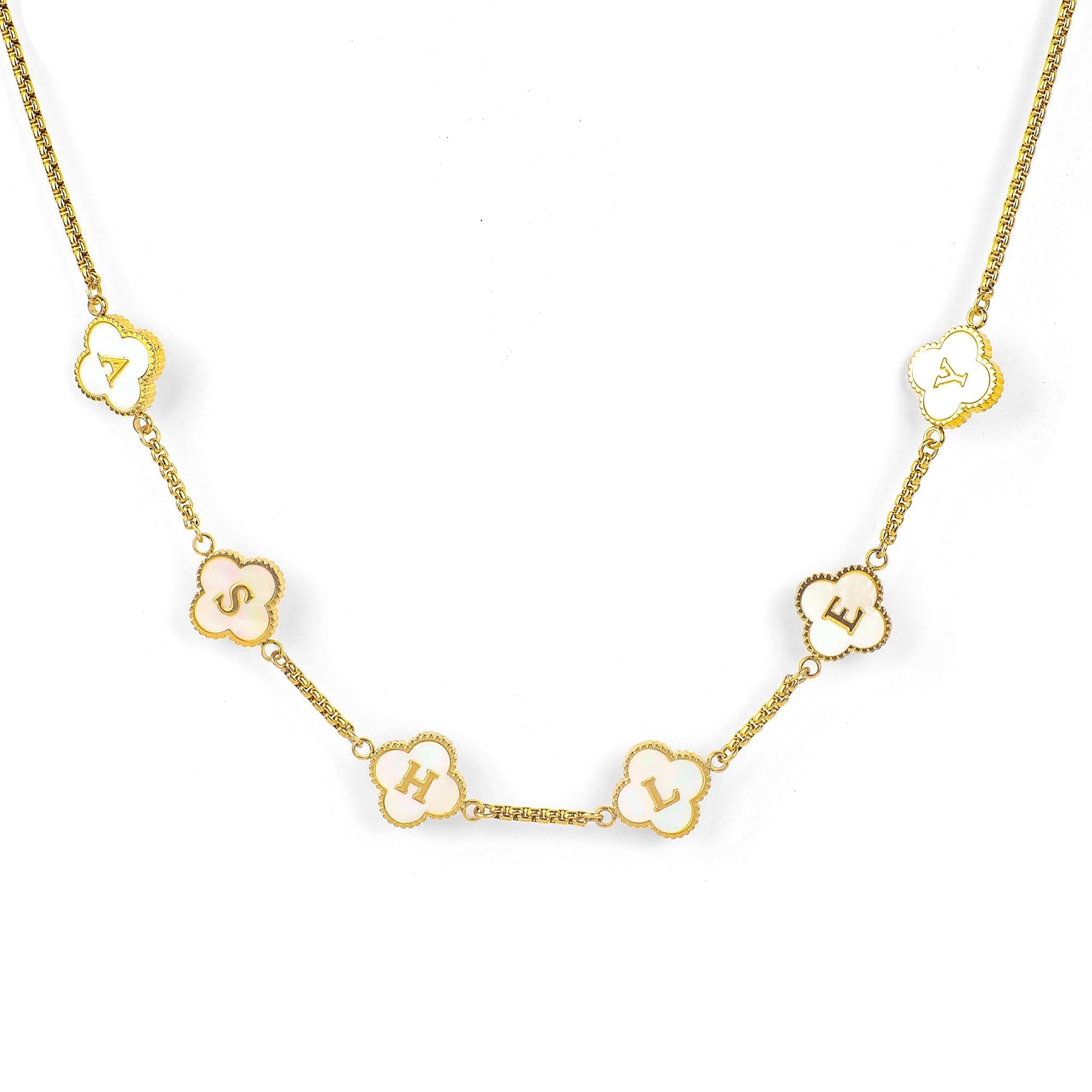 Clover Personalized Name Necklace