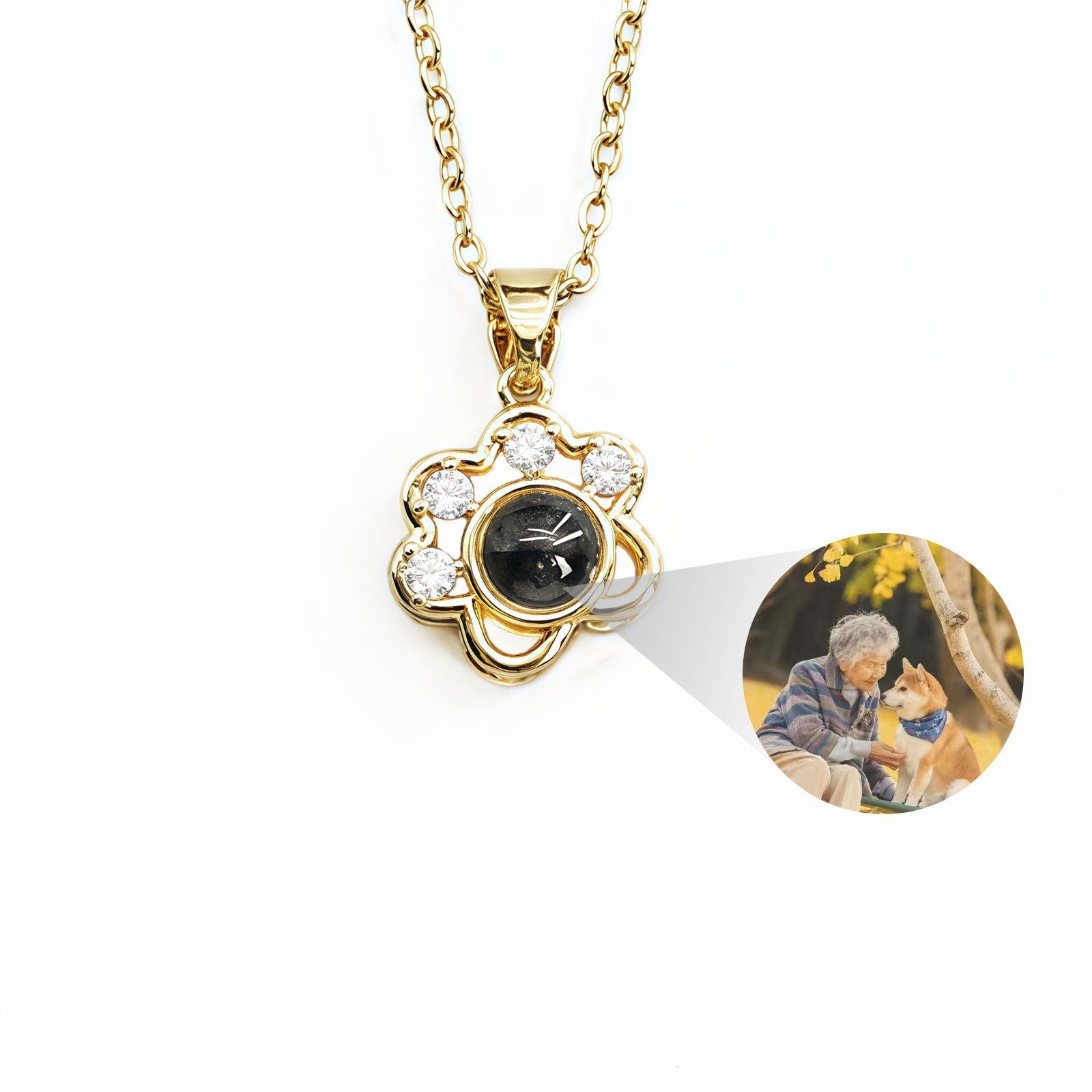 Personalized cat paw keepsake necklace