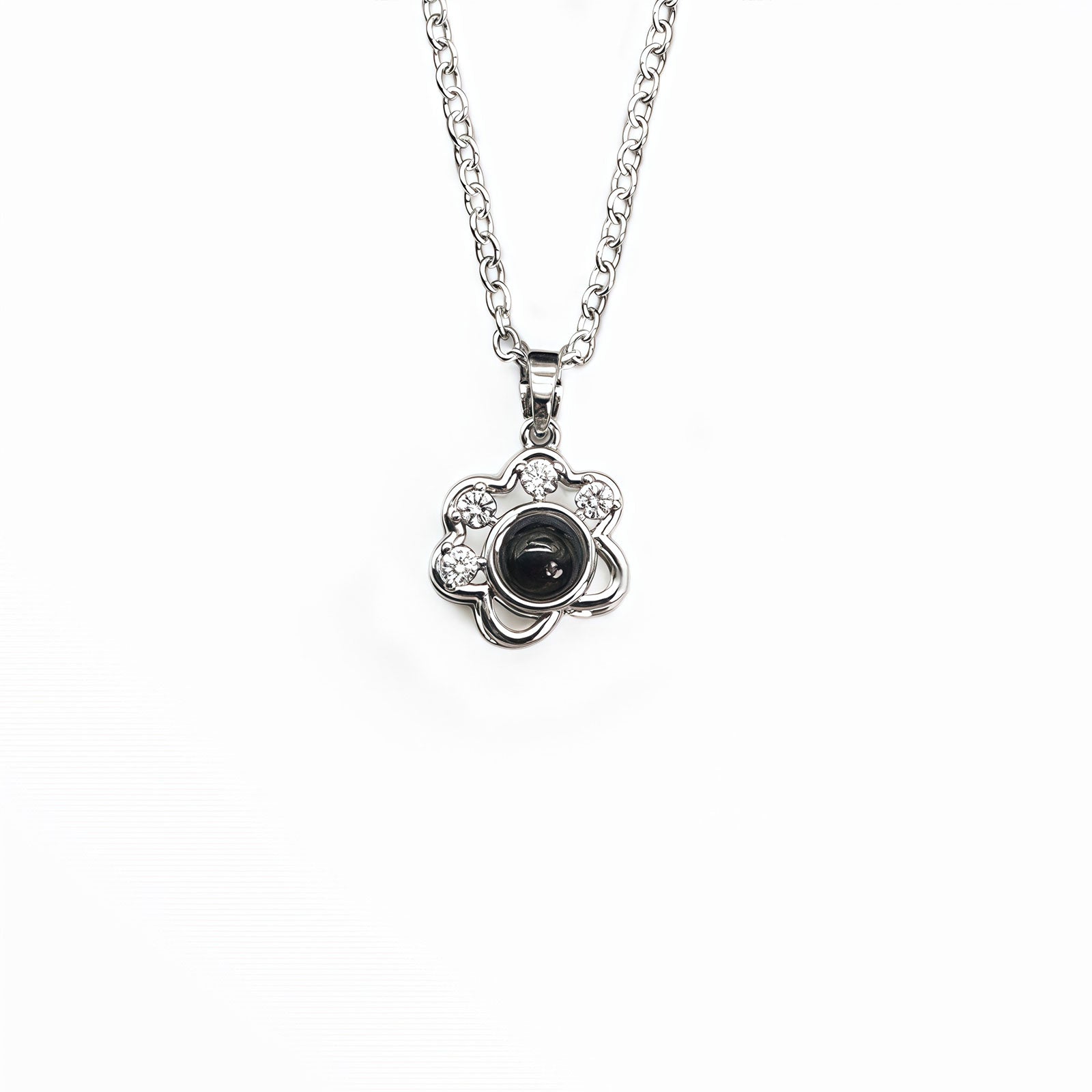 Personalized cat paw keepsake necklace