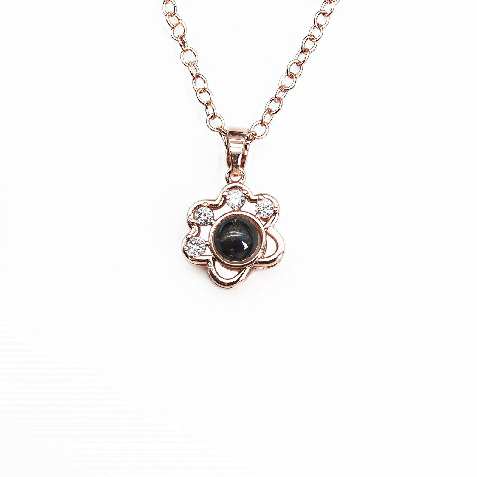 Personalized cat paw keepsake necklace