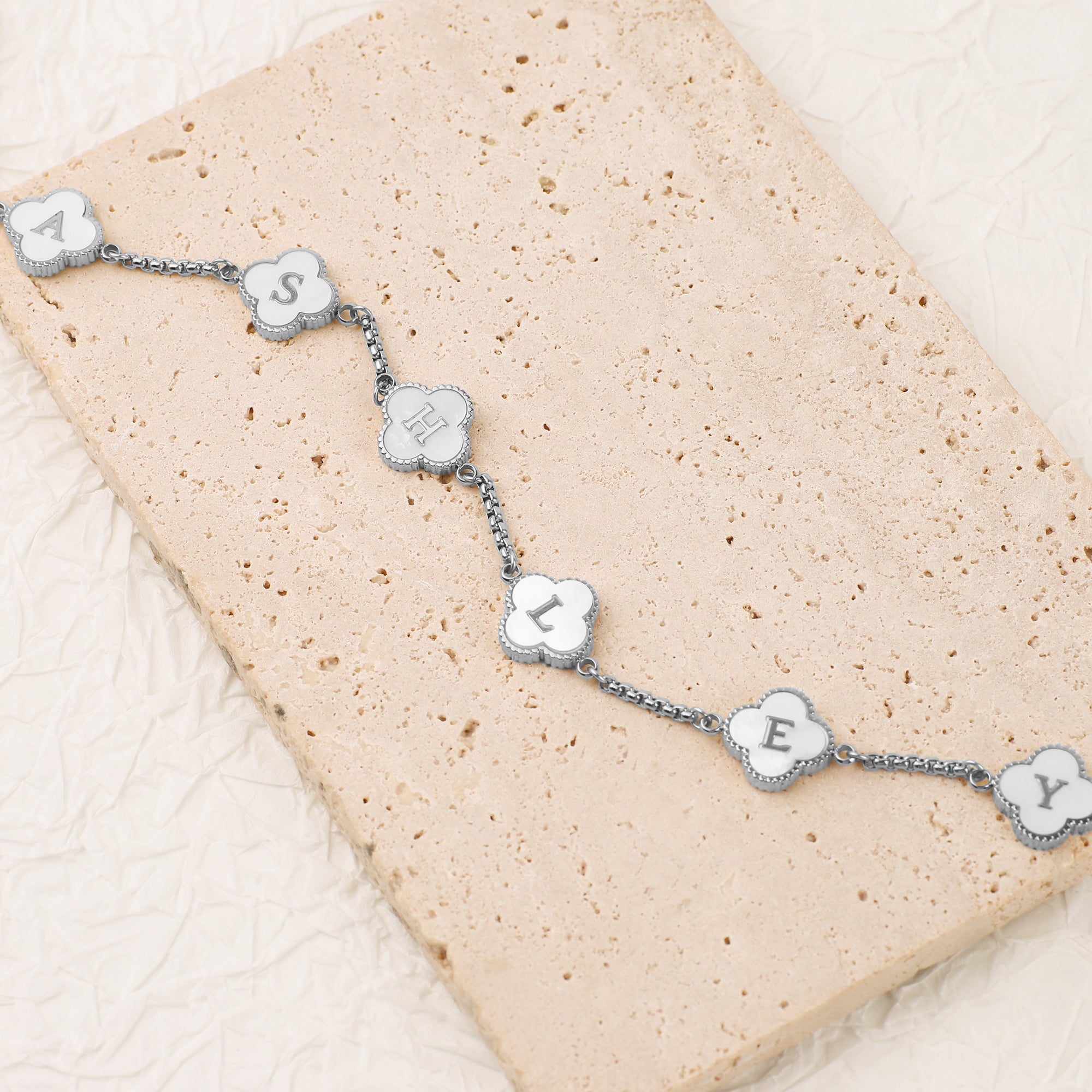 Clover Personalized Name Necklace