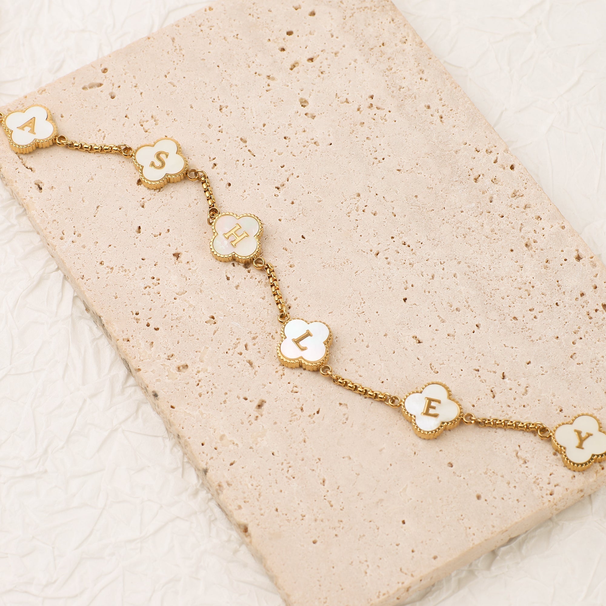 Clover Personalized Name Necklace