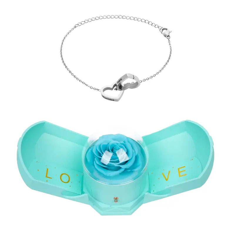 Harmonie Rose Éternelle Coffret with Gravé Bracelet
