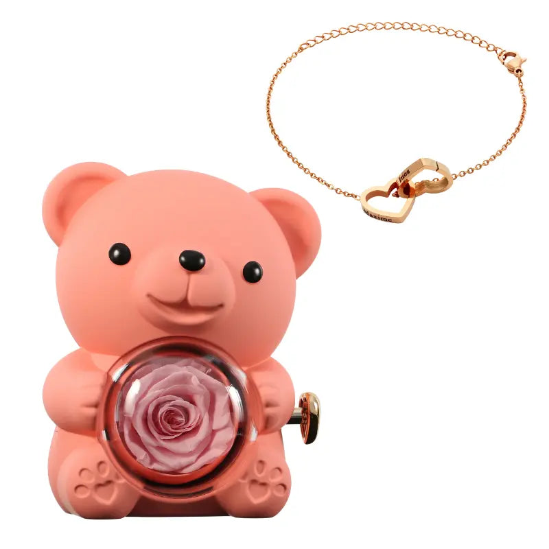 Ours Rose Éternelle with Gravé bracelet