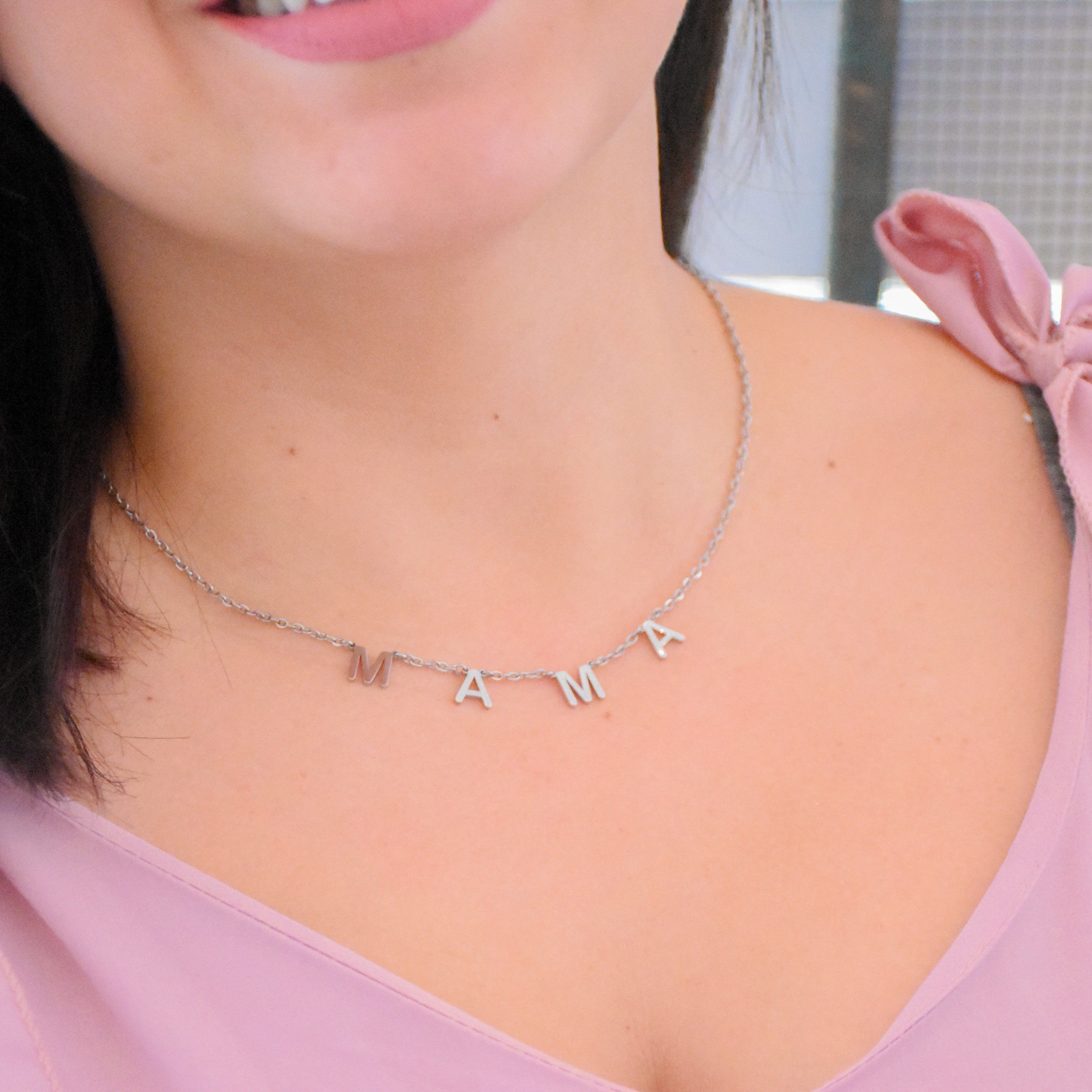 Necklace with name and custom letter