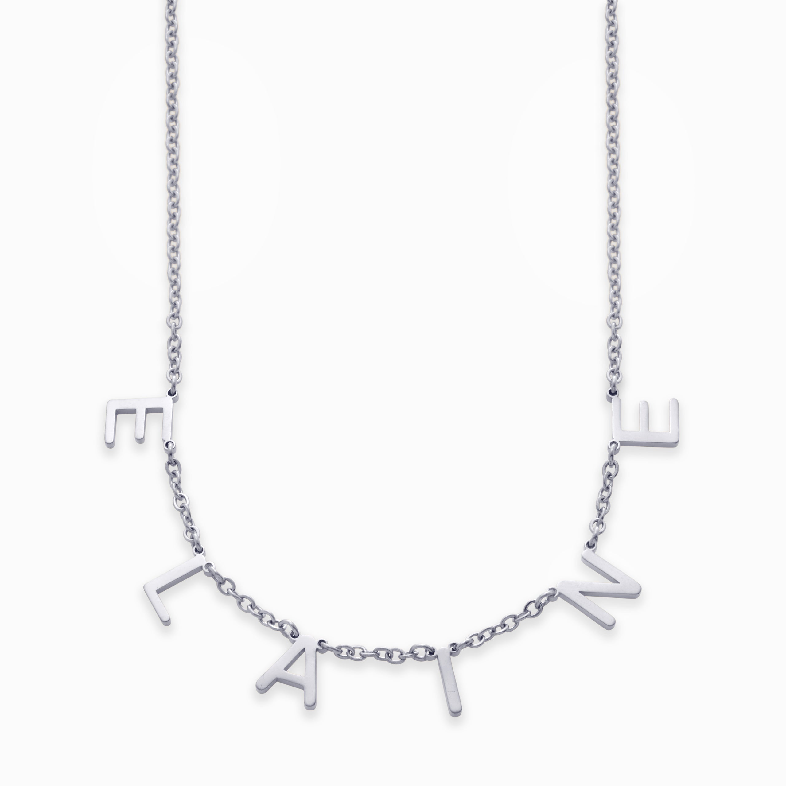 Necklace with name and custom letter