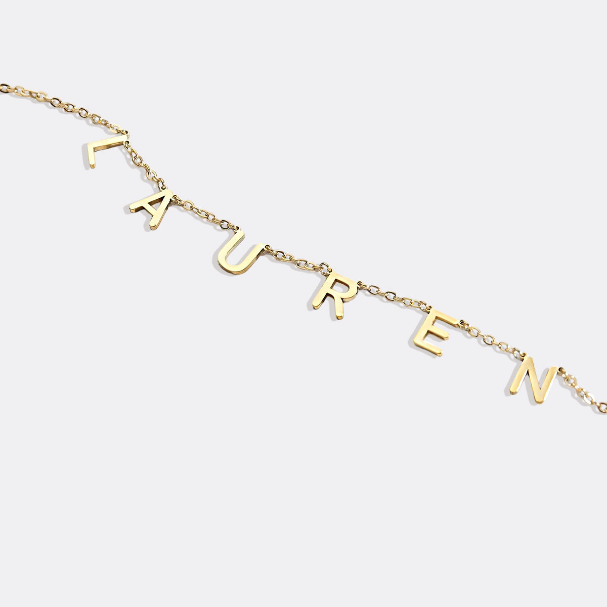 Necklace with name and custom letter