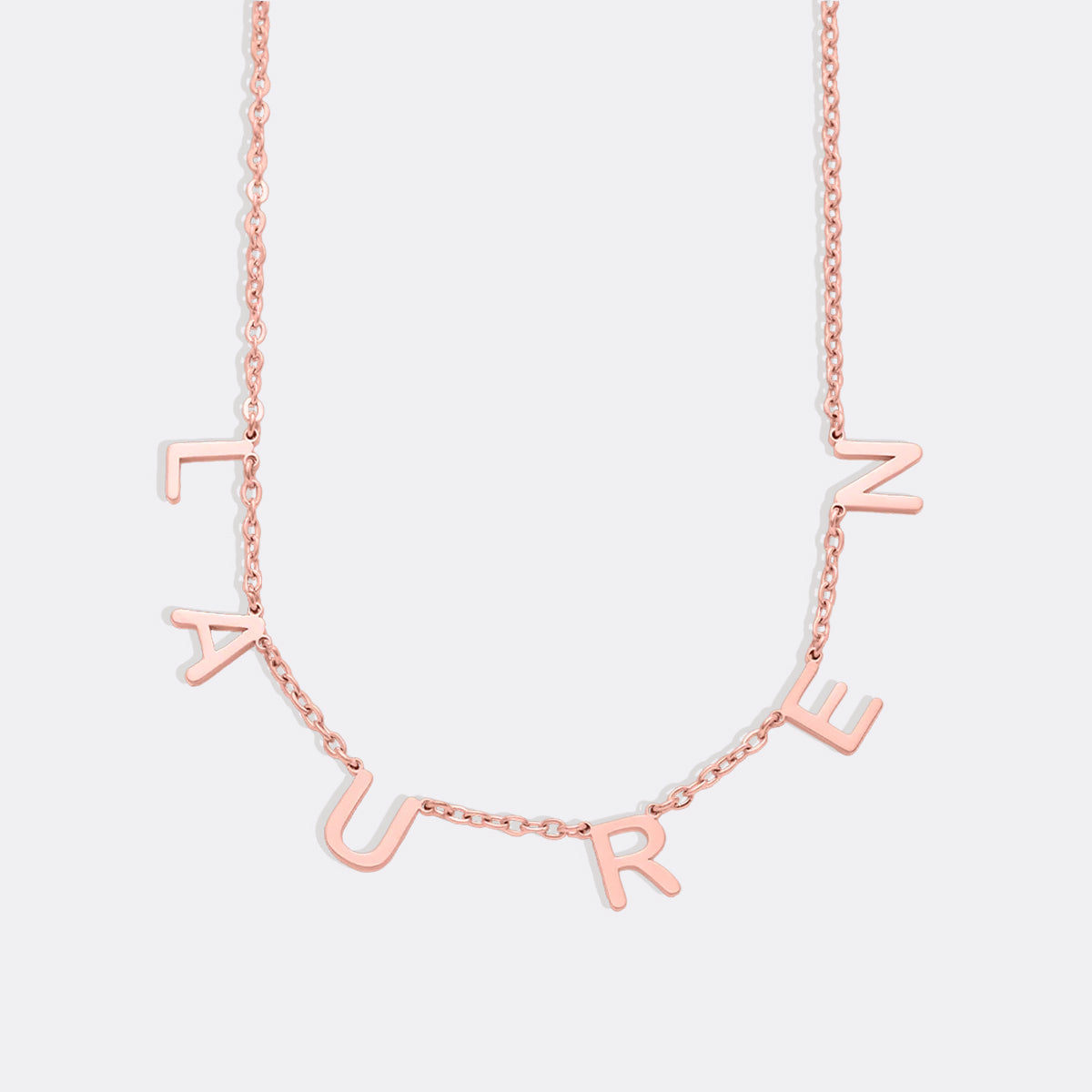 Necklace with name and custom letter