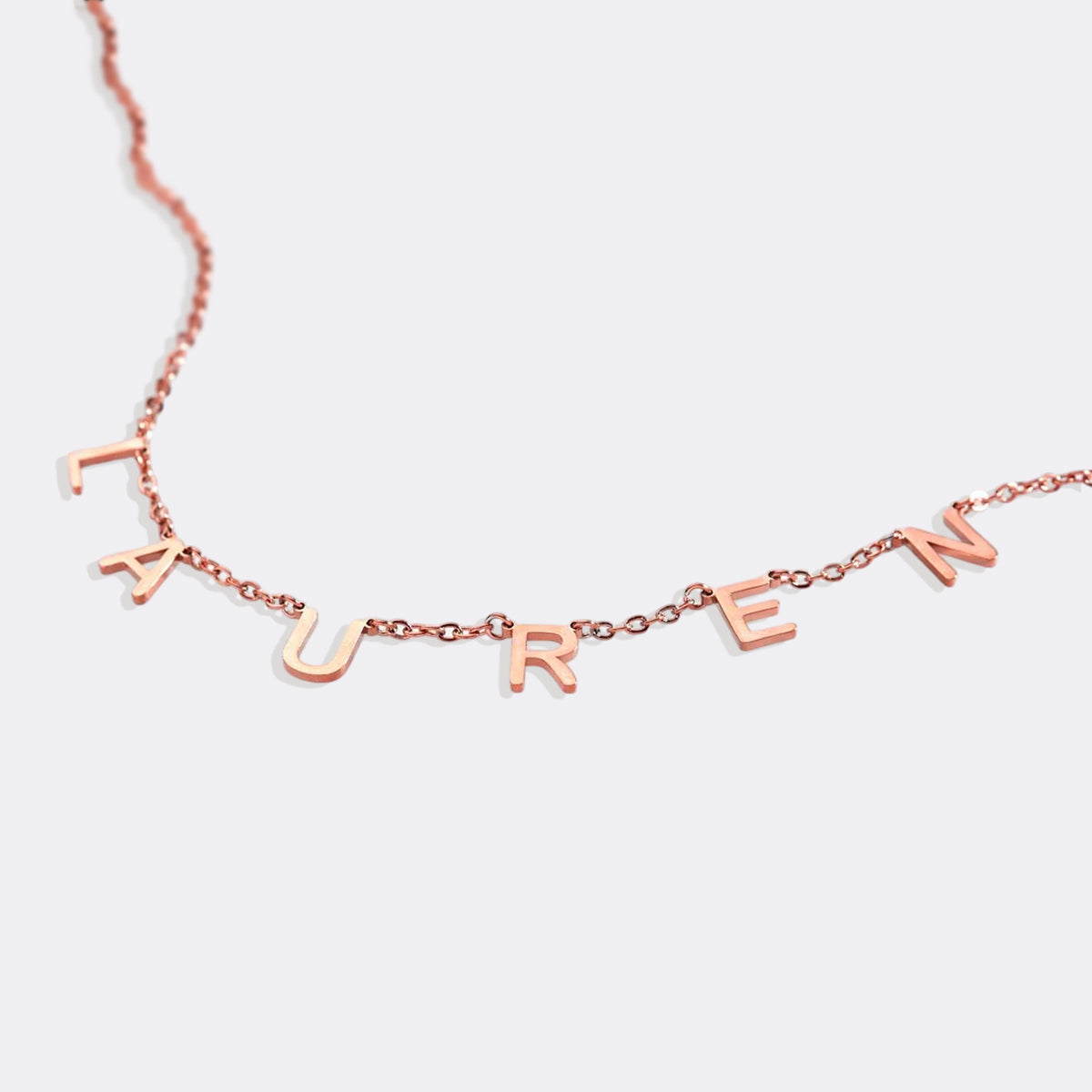 Necklace with name and custom letter
