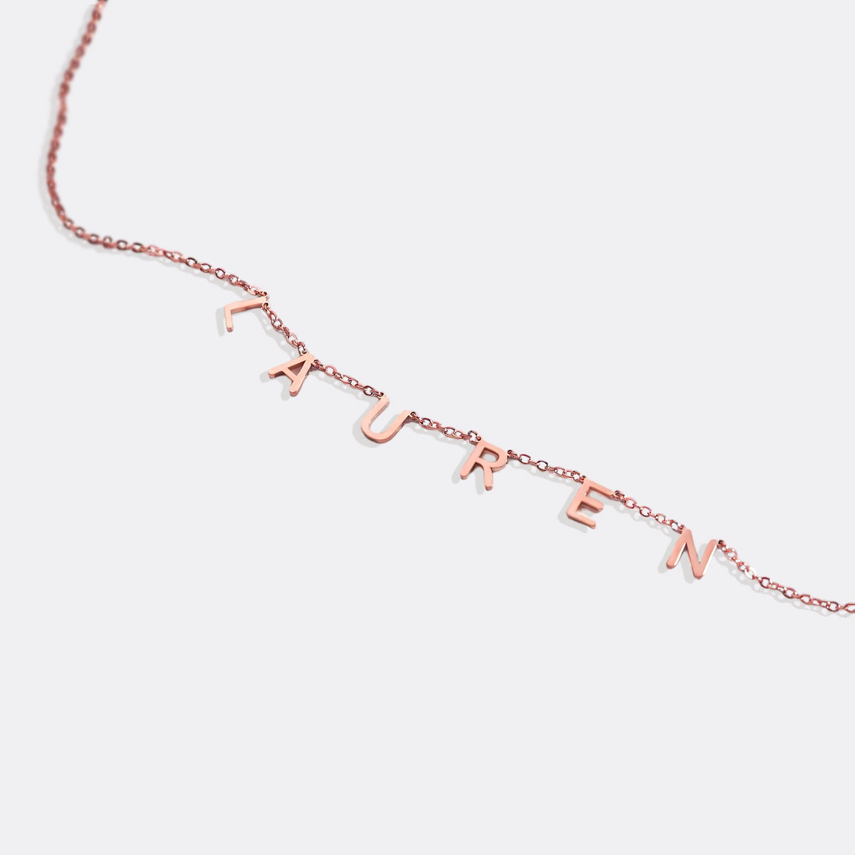 Necklace with name and custom letter