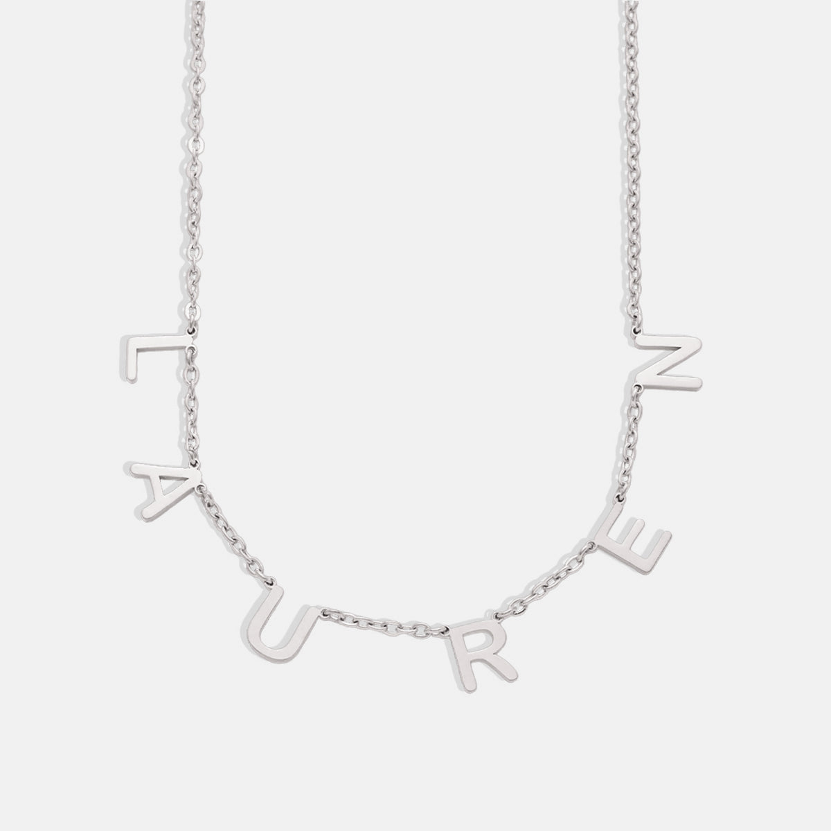 Necklace with name and custom letter