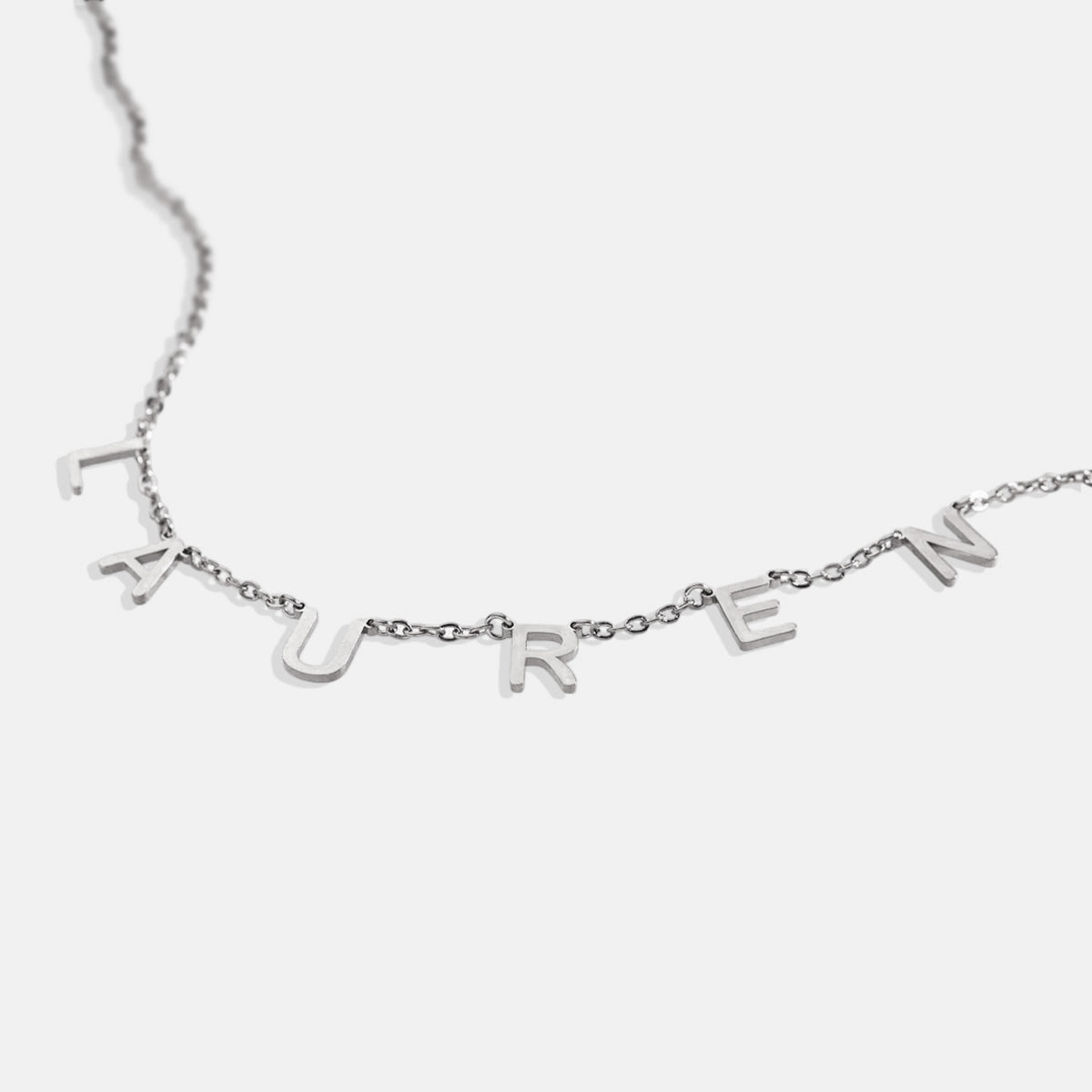 Necklace with name and custom letter