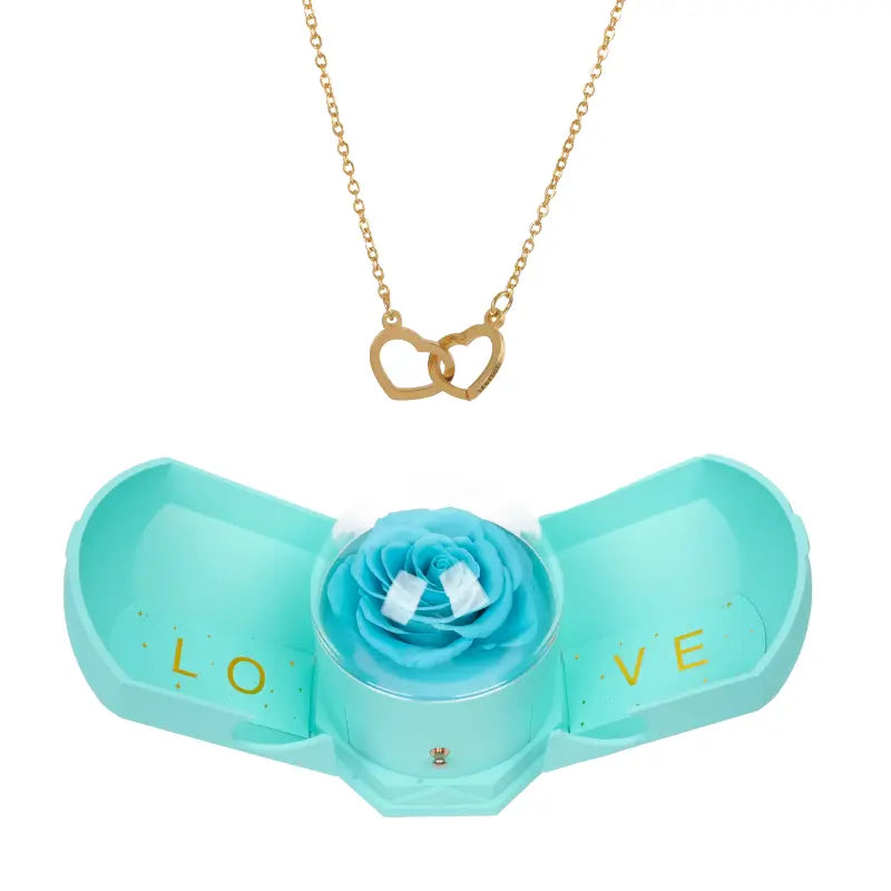 Coffret Harmonie Rose Éternelle with Collier Gravé