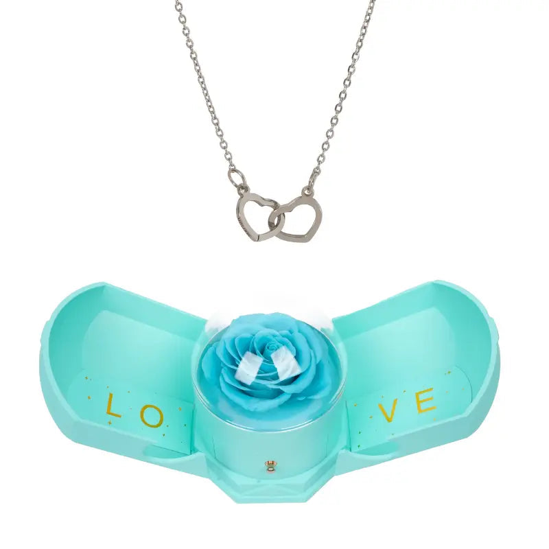 Coffret Harmonie Rose Éternelle with Collier Gravé