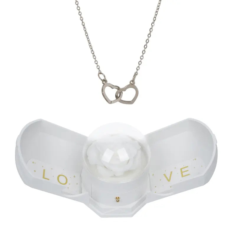 Coffret Harmonie Rose Éternelle with Collier Gravé