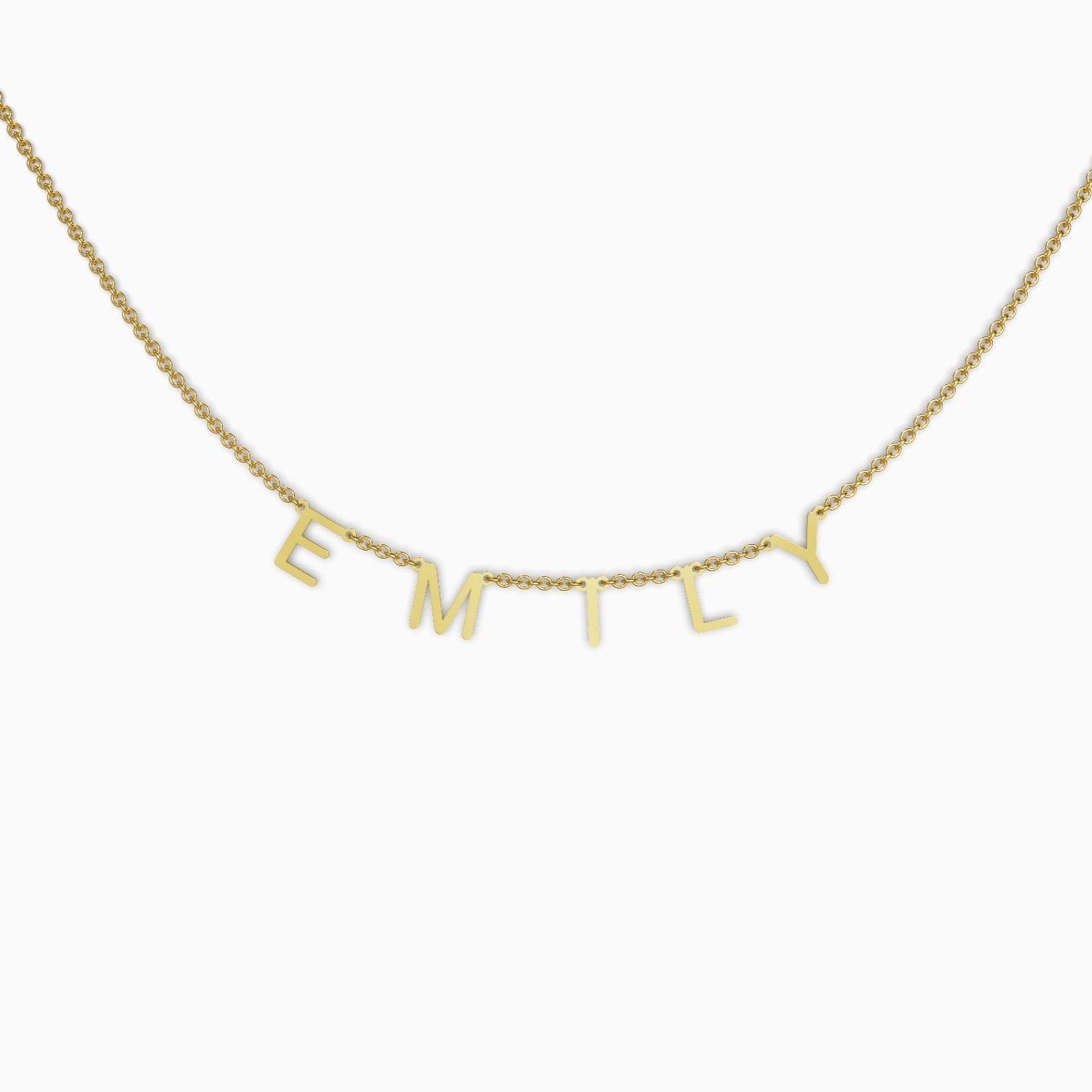 Necklace with name and custom letter