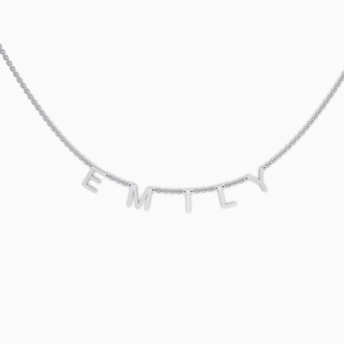 Necklace with name and custom letter