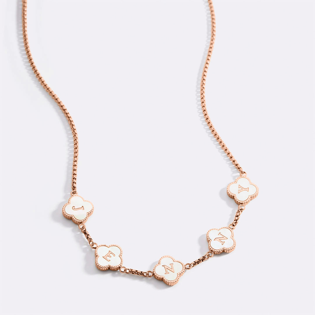 Clover Personalized Name Necklace