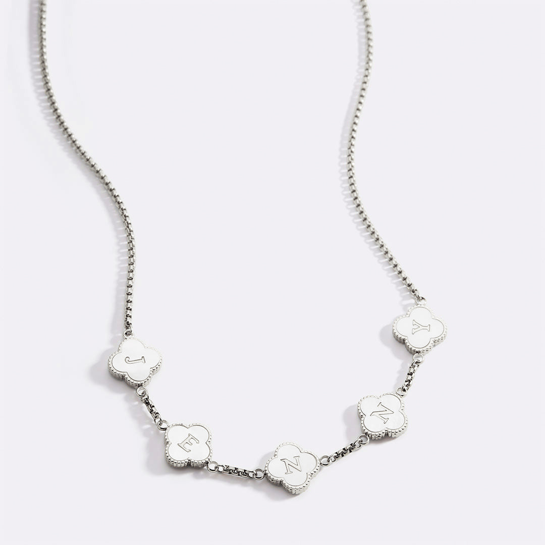 Clover Personalized Name Necklace