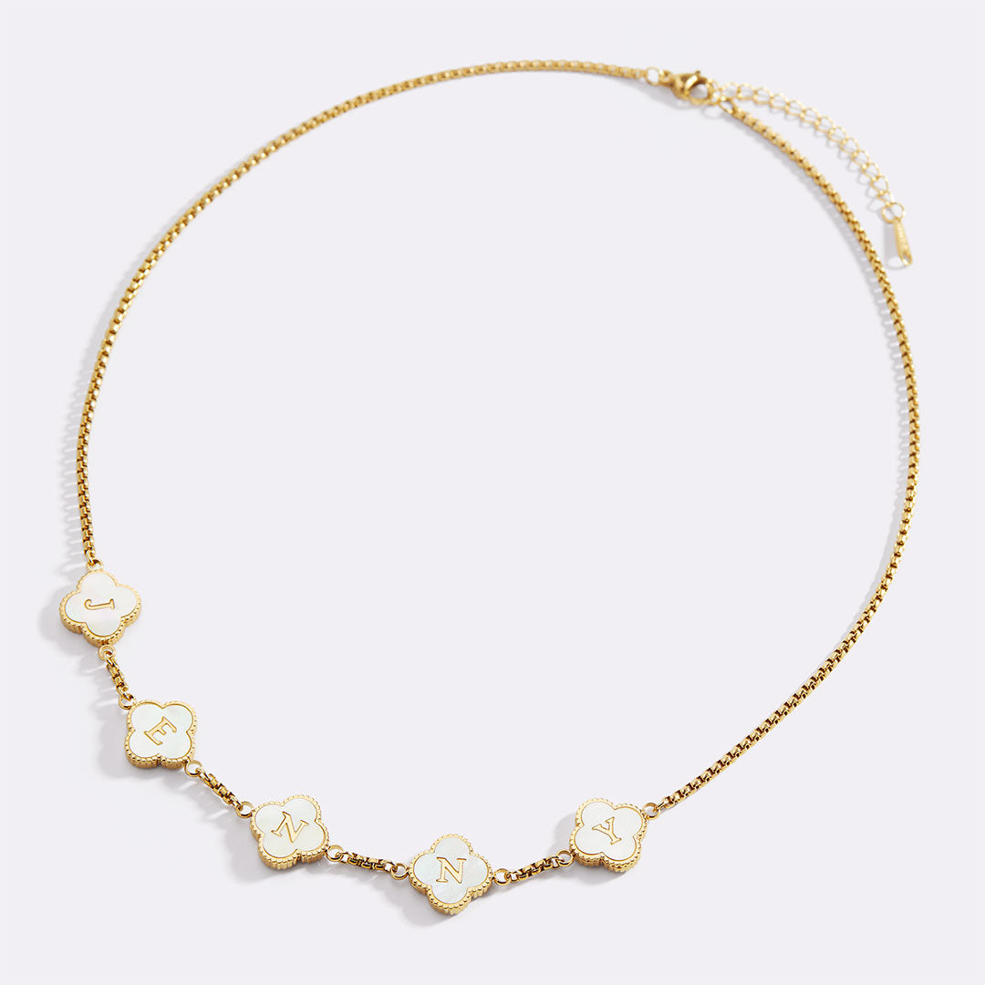 Clover Personalized Name Necklace